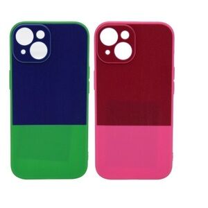 Colorful Dual-Tone Phone Case,iPhone 15 case, 2 iPhone case